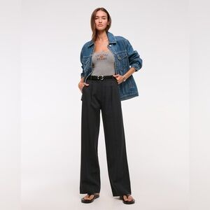 Abercrombie & Fitch Sloane Black Wide-Leg Pants 29